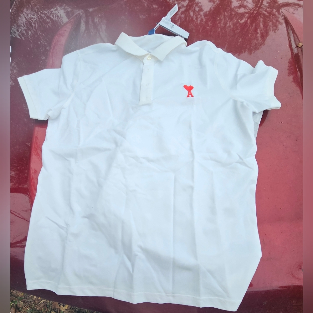 Ami Paris- Ami de Coeur Polo Shirt XL